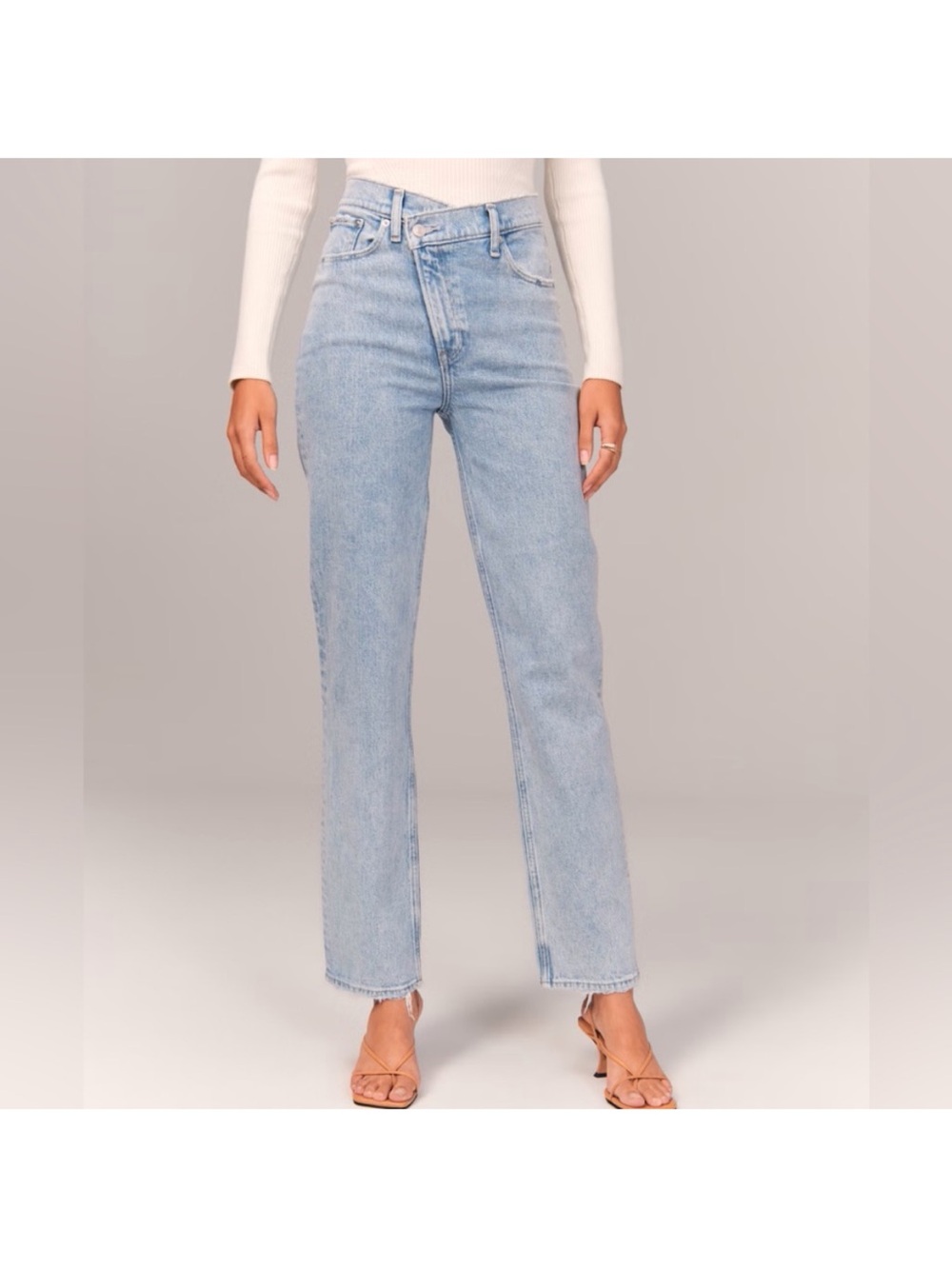 Abercrombie & Fitch Light Blue Straight Leg Jeans